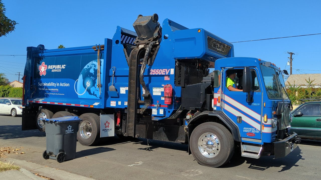 Republic Services First Electric Garbage Truck in California