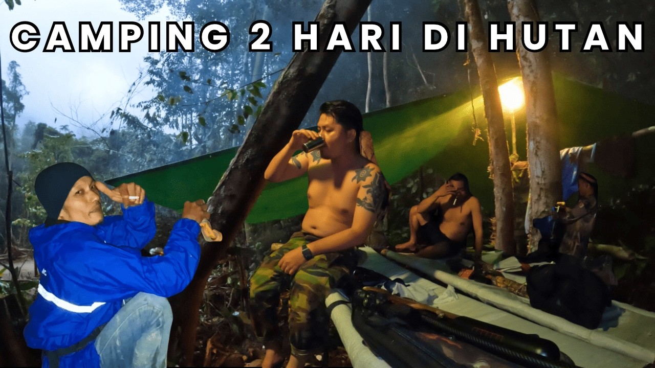 Camping berburu malam 2 hari 1 malam di hutan Kalimantan