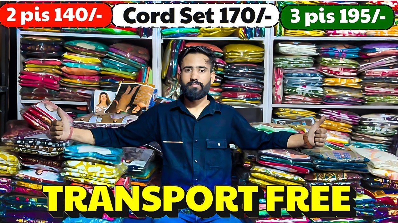 Ahmedabad के सबसे सस्ते Wholesale Kurti Supplier से ख़रीदे Wholesale Cord Set घर बैठे COD