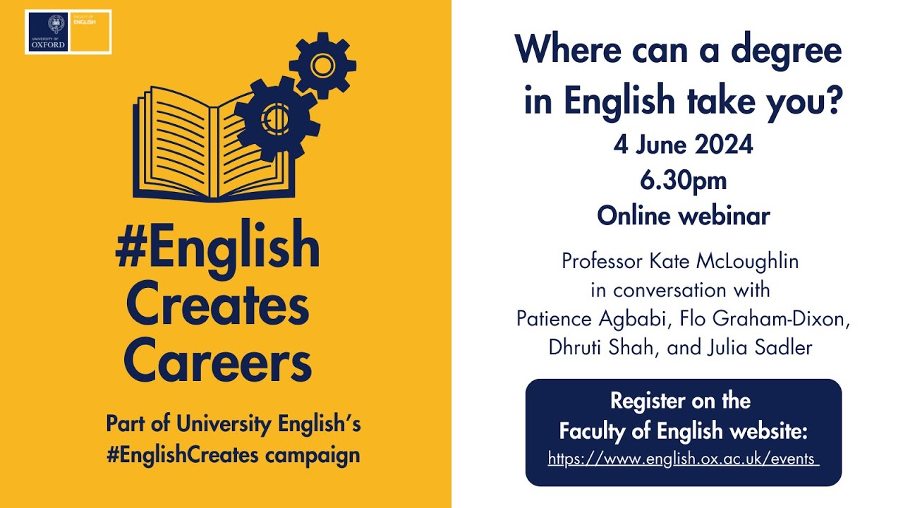 #EnglishCreates Careers: What can you do with a degree in English?