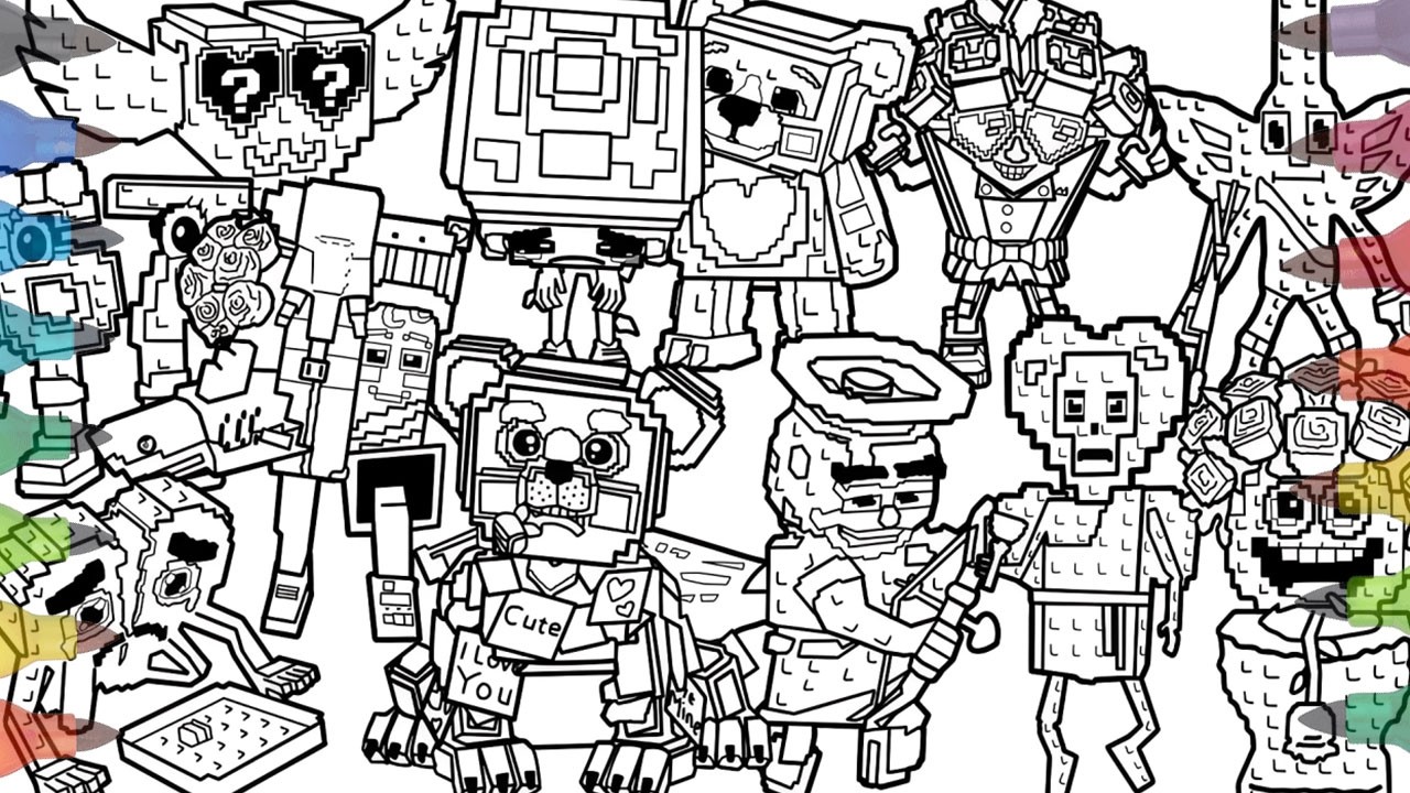ALL Valentine Brainrots in Steal a Brainrot New Coloring Pages / How to Color New Brainrots Update