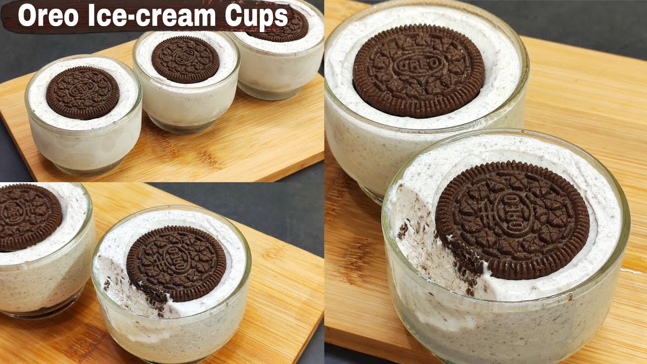 Oreo Ice cream Cup cake Without Beater, Condensed Milk | ओरियो आईसक्रीम कप  केक बनाए बिना बिटर के |