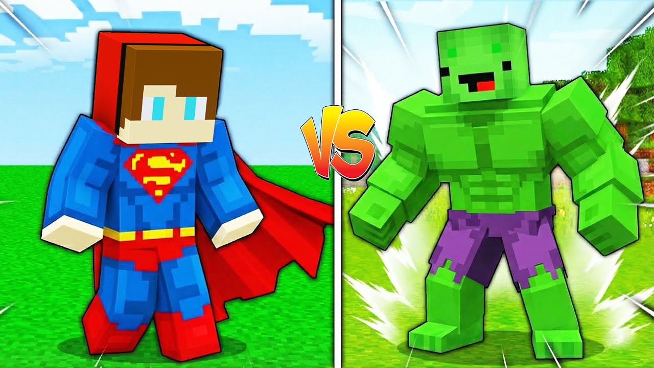 JJ vs Mikey SUPER HEROES BATTLE in Minecraft - Maizen
