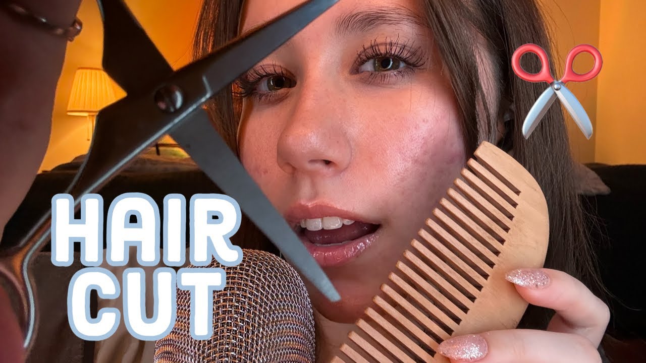 ASMR | Giving You a Haircut ✂️ 💇 (Lots of Mouth Sounds of Course)