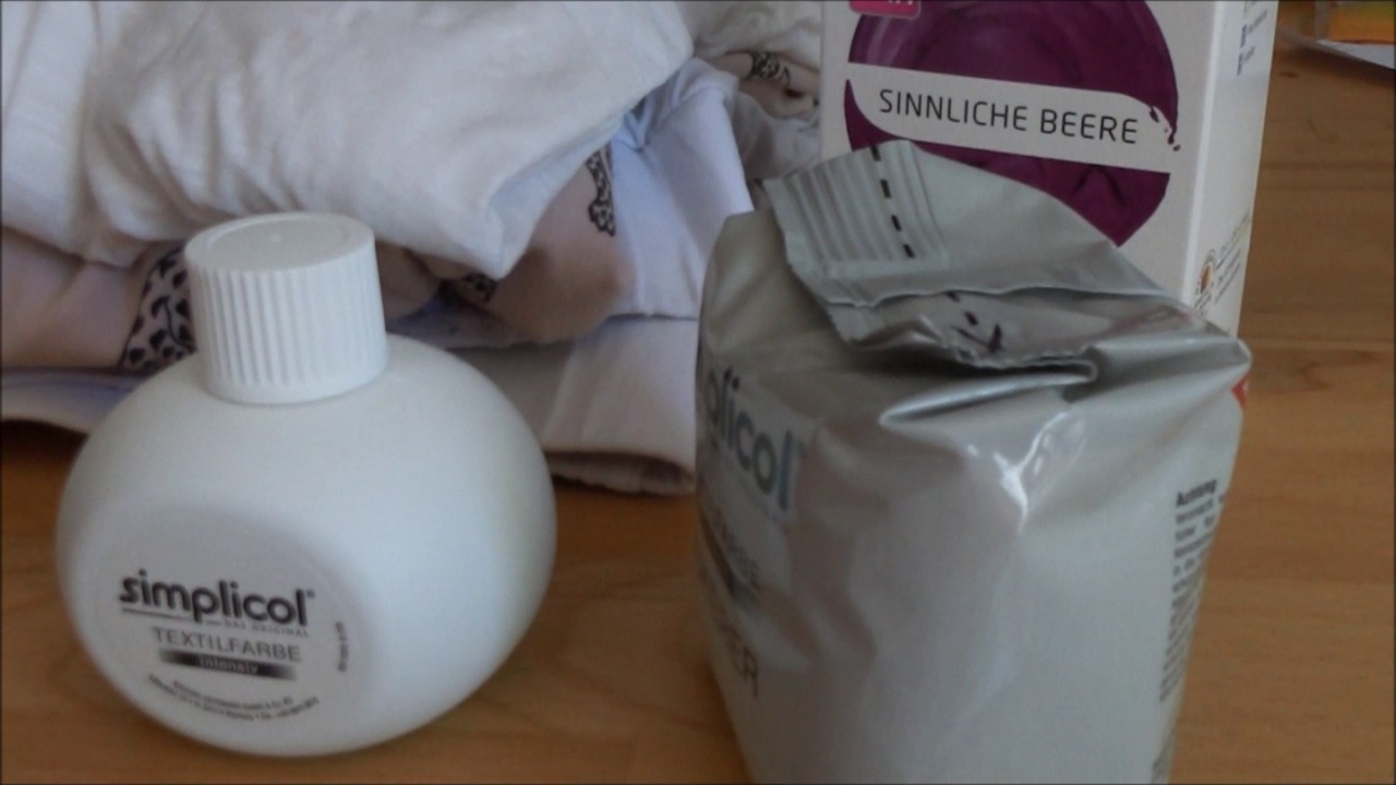Kleidung färben mit Simplicol Farbe 