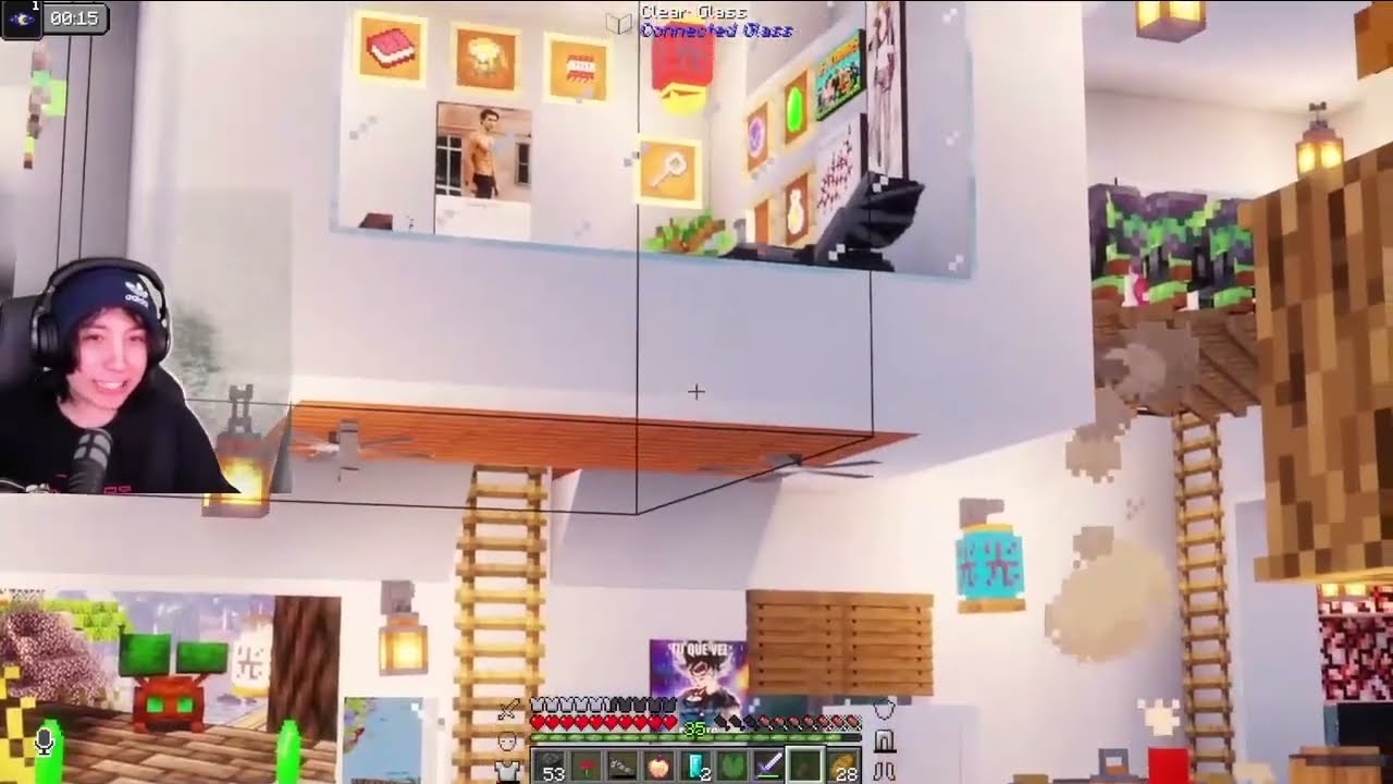 Quackity SE MOLESTA con MERLON cuando ve el cuarto de TITI