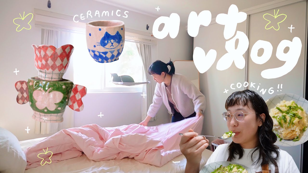 How I Prevent Burnout, Cleaning My House, Ceramics 🌹 ART VLOG
