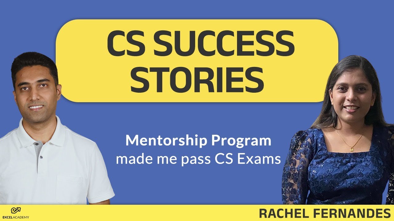 CS Success Stories : Mentorship Program made me pass Company Secretary Exam