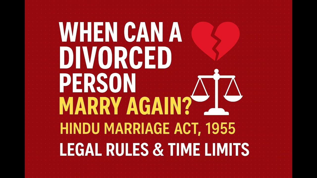 💔 When Can a Divorced Person Marry Again?