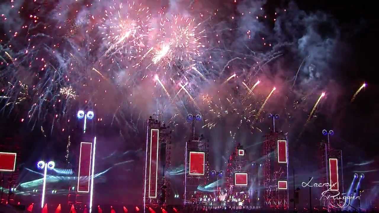 Ruggieri - Monaco Mariage Princier - Concert Jean-Michel Jarre - Feu d'artifice