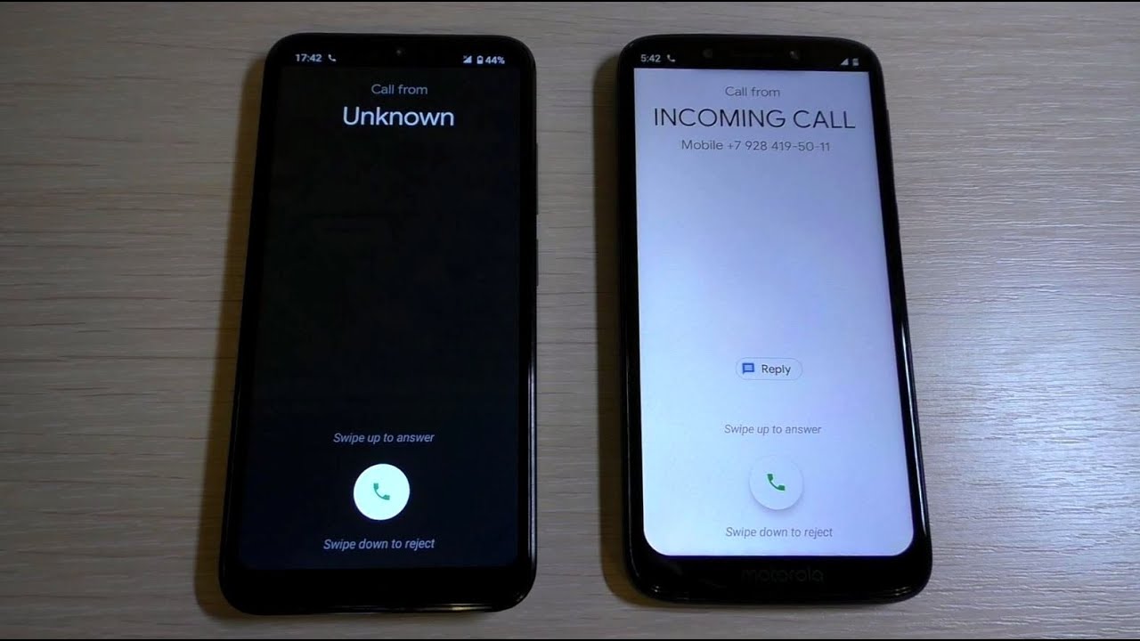 NOKIA 2.2 vs MOTOROLA G7 PLAY Incoming Call