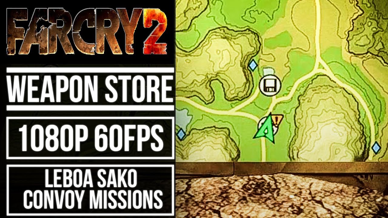 FAR CRY 2 - Weapons Store | Side Missions (Convoy Missions) LEBOA SAKO [1080p 60fps]