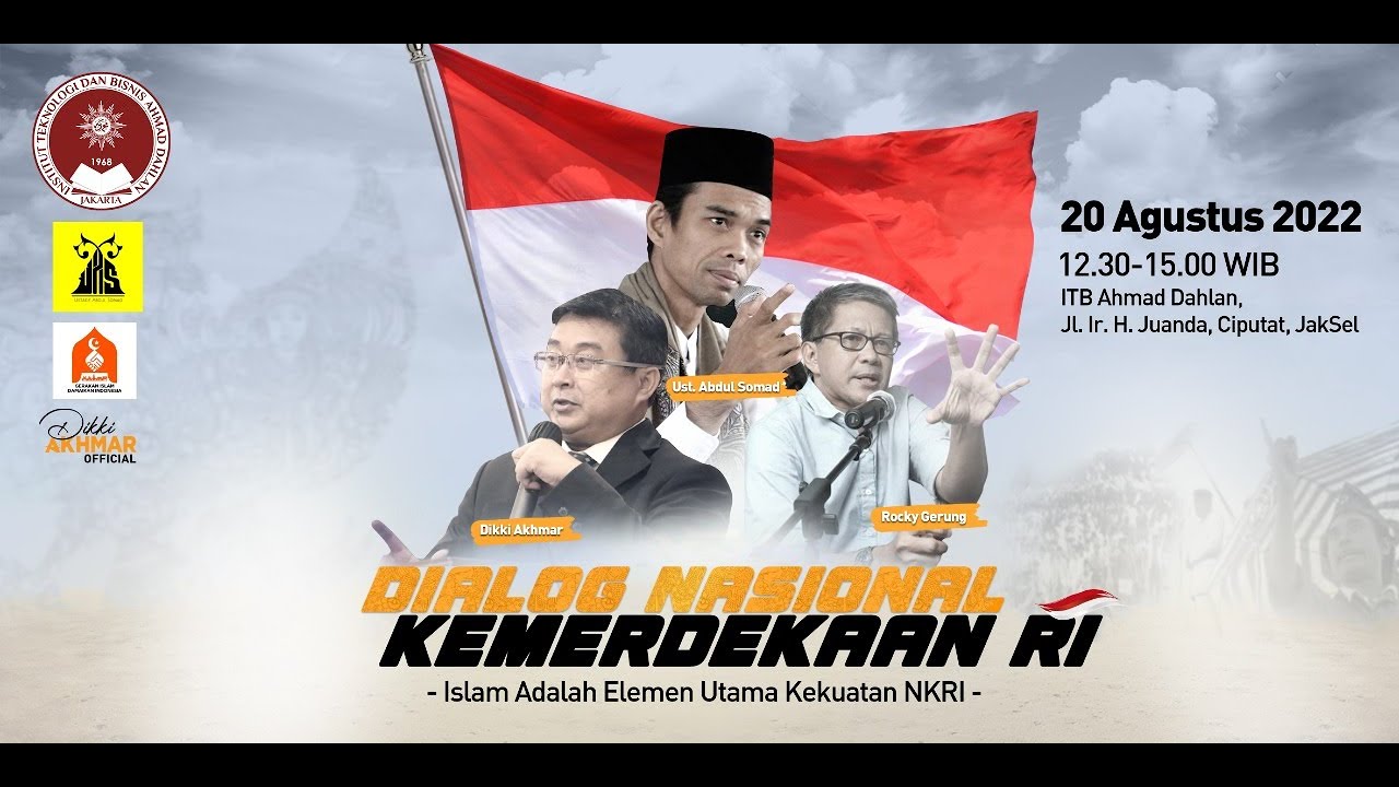 LIVE | DIALOG NASIONAL - UAS DAN ROCKY GERUNG | ISLAM ADALAH ELEMEN UTAMA KEKUATAN NKRI