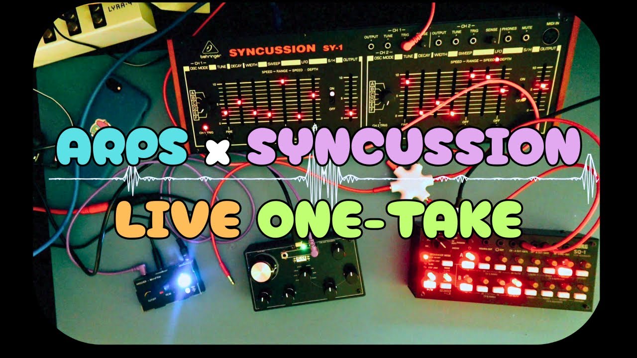 Generative Ambient Jam: синтезатор ARPS Wavetable и Behringer Syncussion SY-1 (аппаратное исполне...