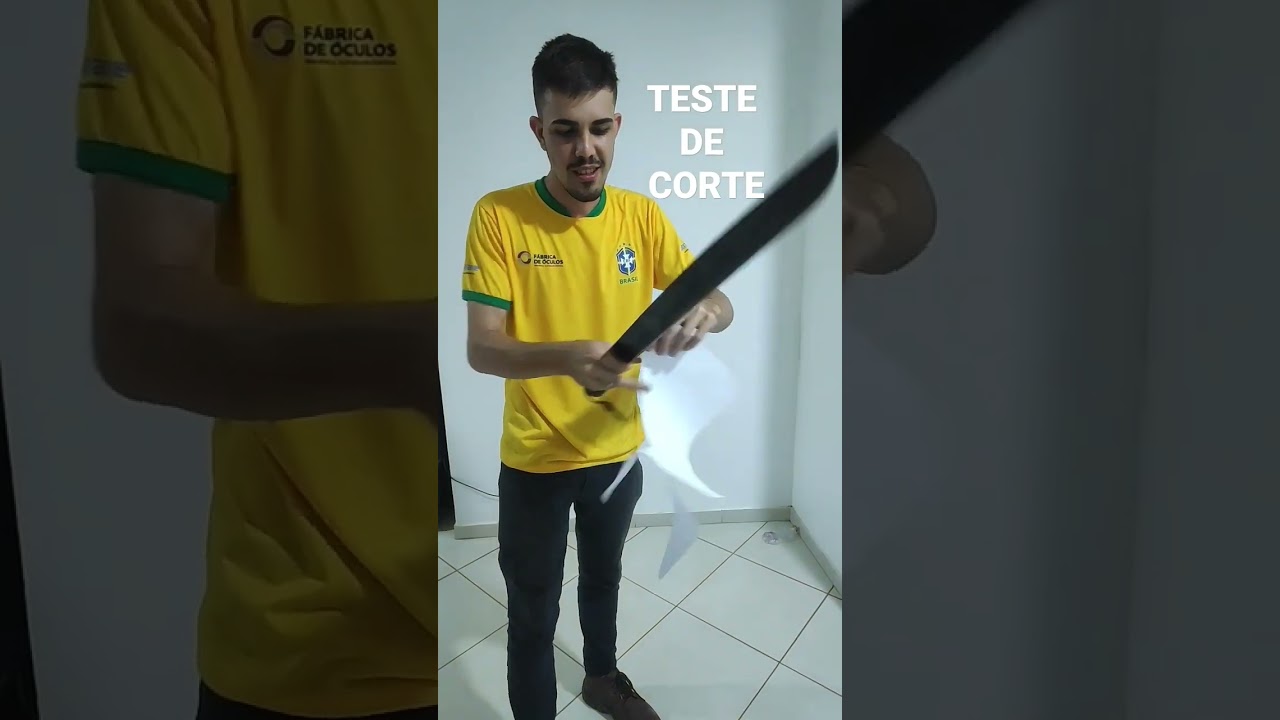 como afiar fac&atilde;o  #teste #corte #custom