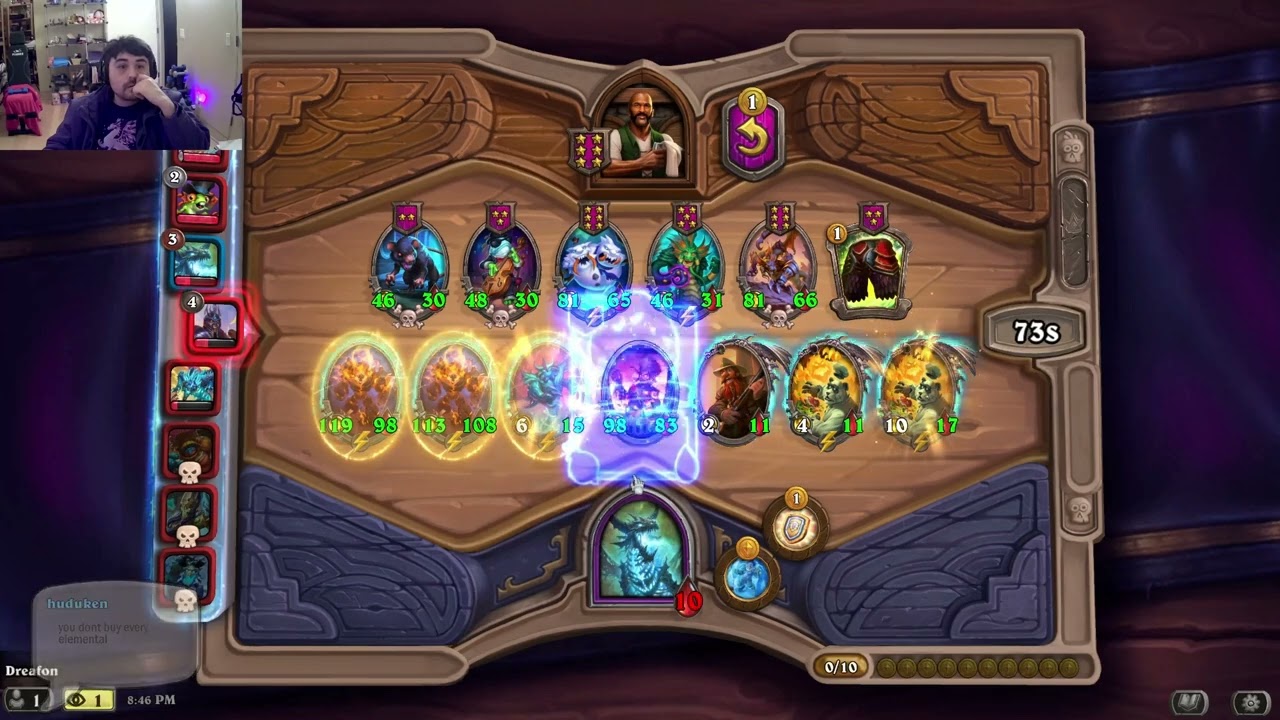 Elemental Scaling- Hearthstone Battlegrounds solo