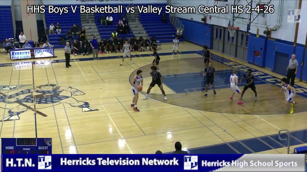 Herricks High School's Boys V Basketball vs Valley Stream HS 2-4-26