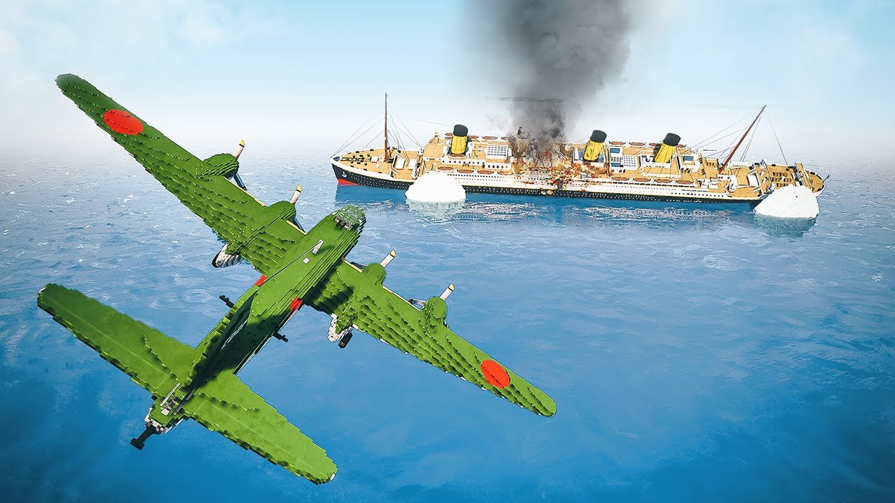 Plane attacking Titanic | Teardown