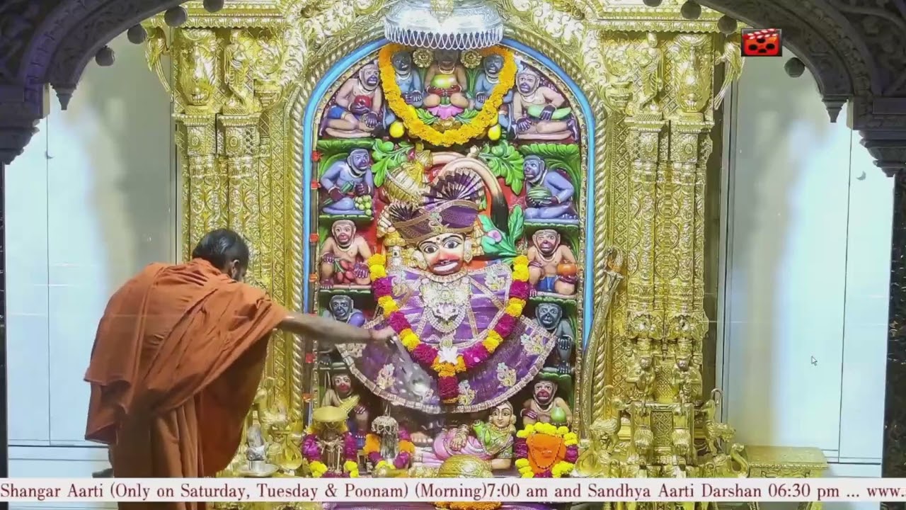 Aarti Darshan Salangpur Date 13-10-2025