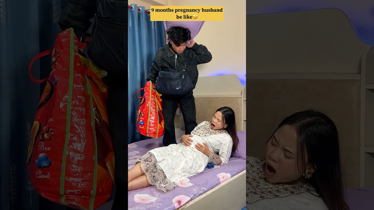 9 months pregnancy husband be like🤣 