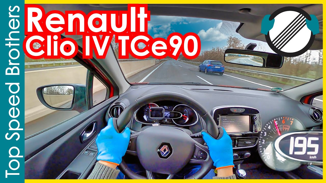Renault Clio IV 0.9 TCe 90 (2018) AUTOBAHN POV TOP SPEED 🚀