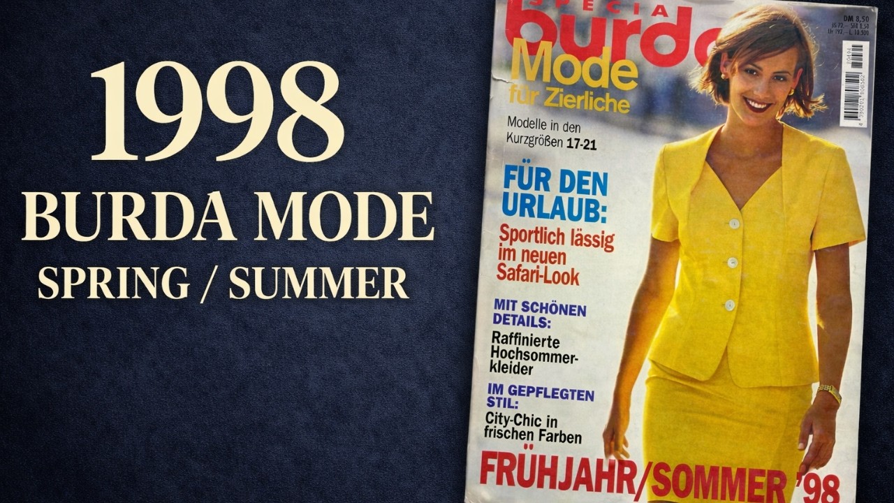 Burda Mode 1998 Spring Summer Fashion | Vintage Sewing Magazine