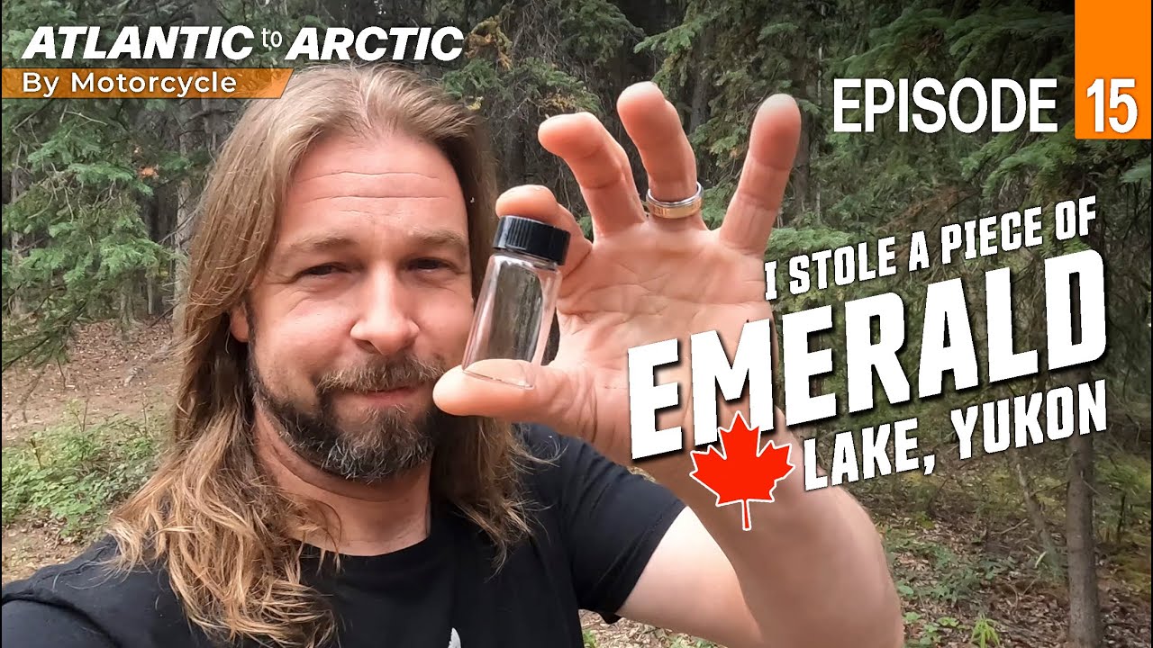 Riding from Emerald Lake to Dawson City Yukon. Preparing for the Dempster Highway - Episode 15