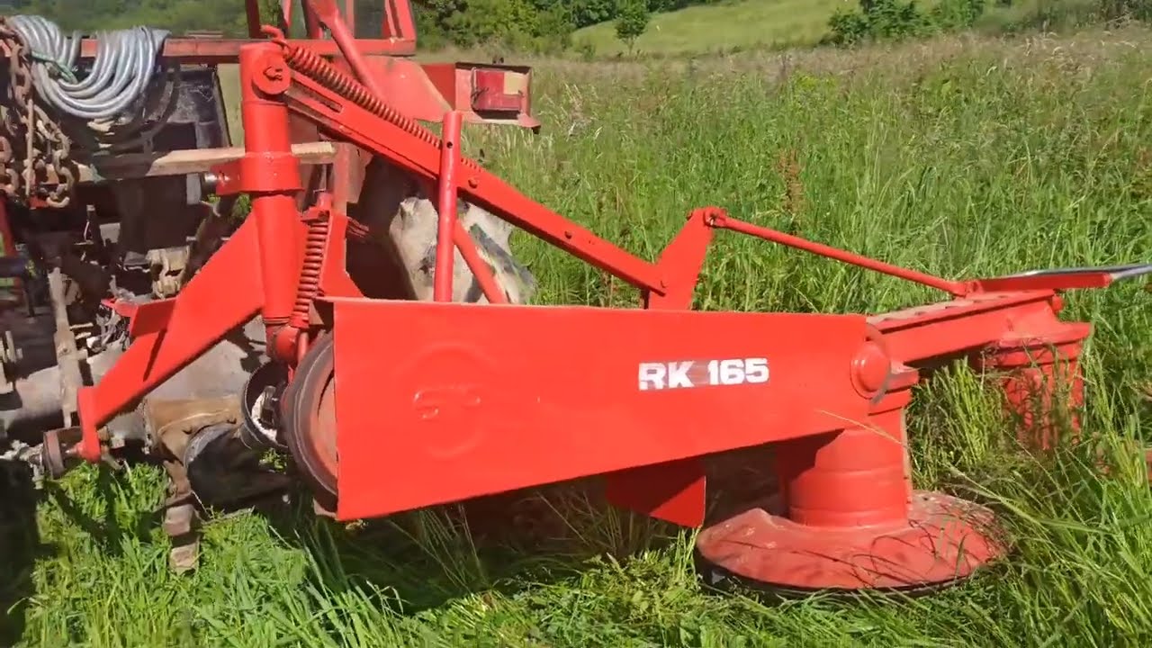 Postavljanje i testiranje SIP 165 roto kose na traktoru | Zamjena noževa i košnja livade