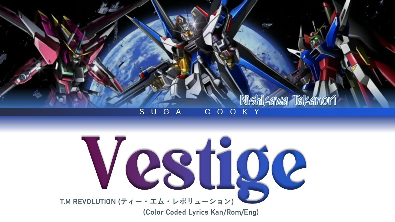 T.M REVOLUTION - vestige -ヴェスティージ- Lyrics (Color Coded Lyrics Kan/Rom/Eng)