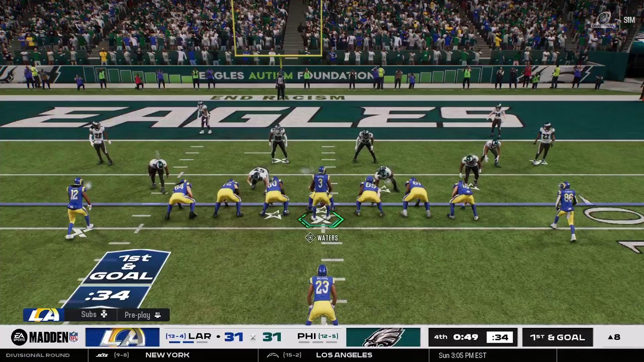 Madden 26 Rams vs Eagles Full game  Divisional round