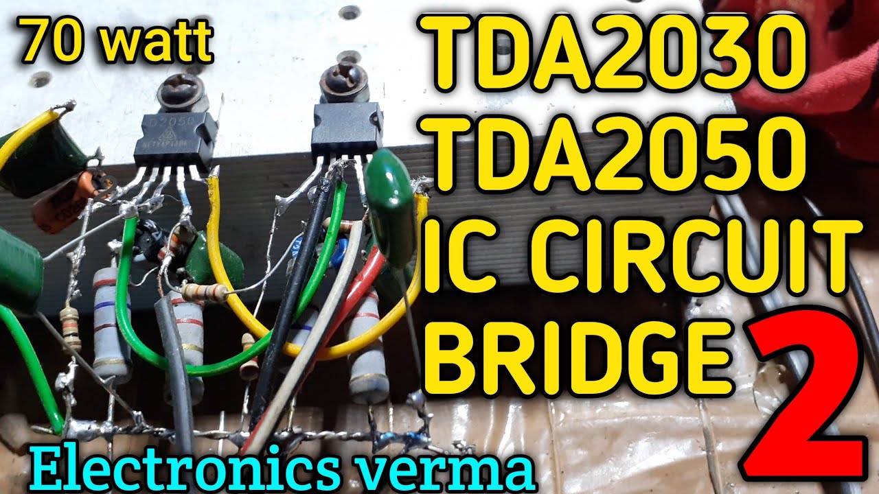 TDA2050 IC Bridge/2030 ic Bridge circuit diagram/