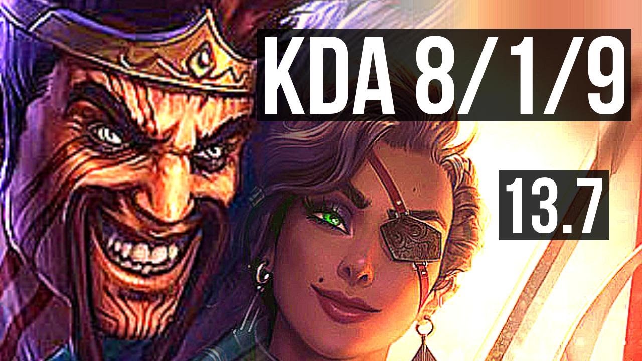 DRAVEN & Blitzcrank vs SAMIRA & Thresh (ADC) | 8/1/9, 1.7M mastery, Godlike | KR Diamond | 13.7