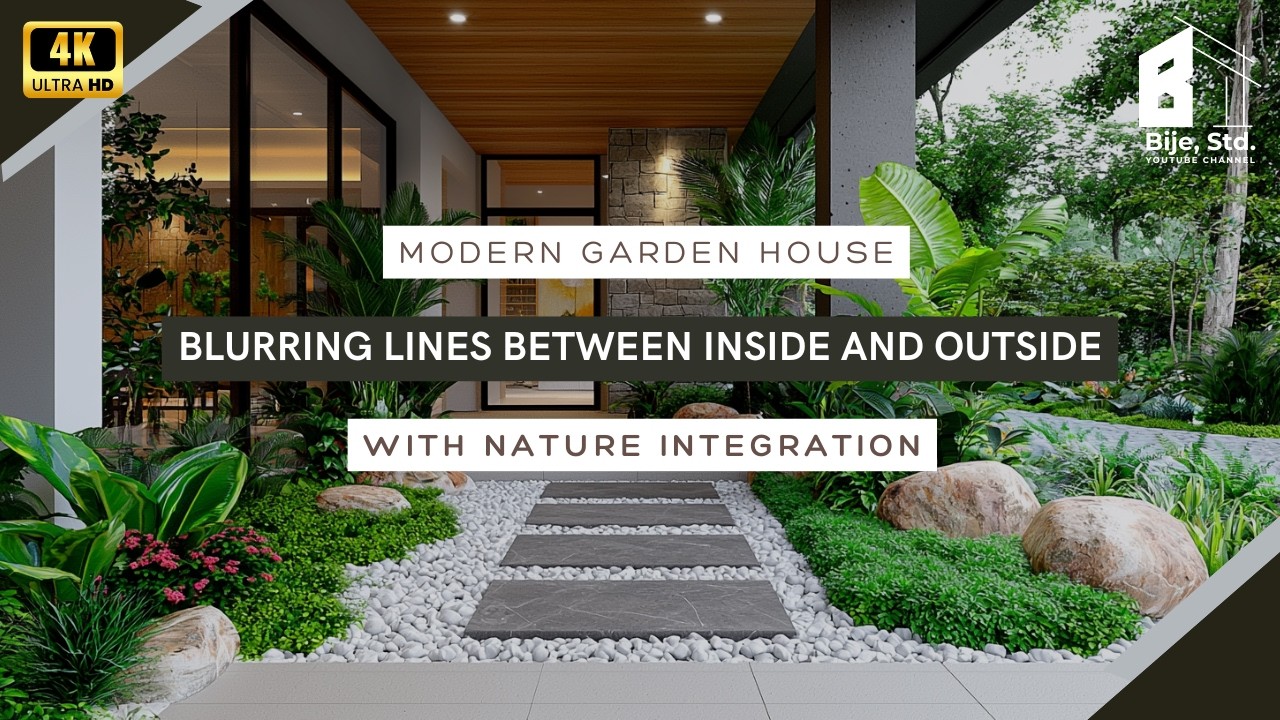 Modern Garden House Blurring Lines Between Inside and Outside with Nature Integration