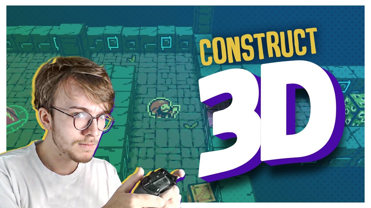 CONSTRUCT 3D! Como Usar o 3D Camera e o 3D Shape para fazer jogos 3D no Construct 3