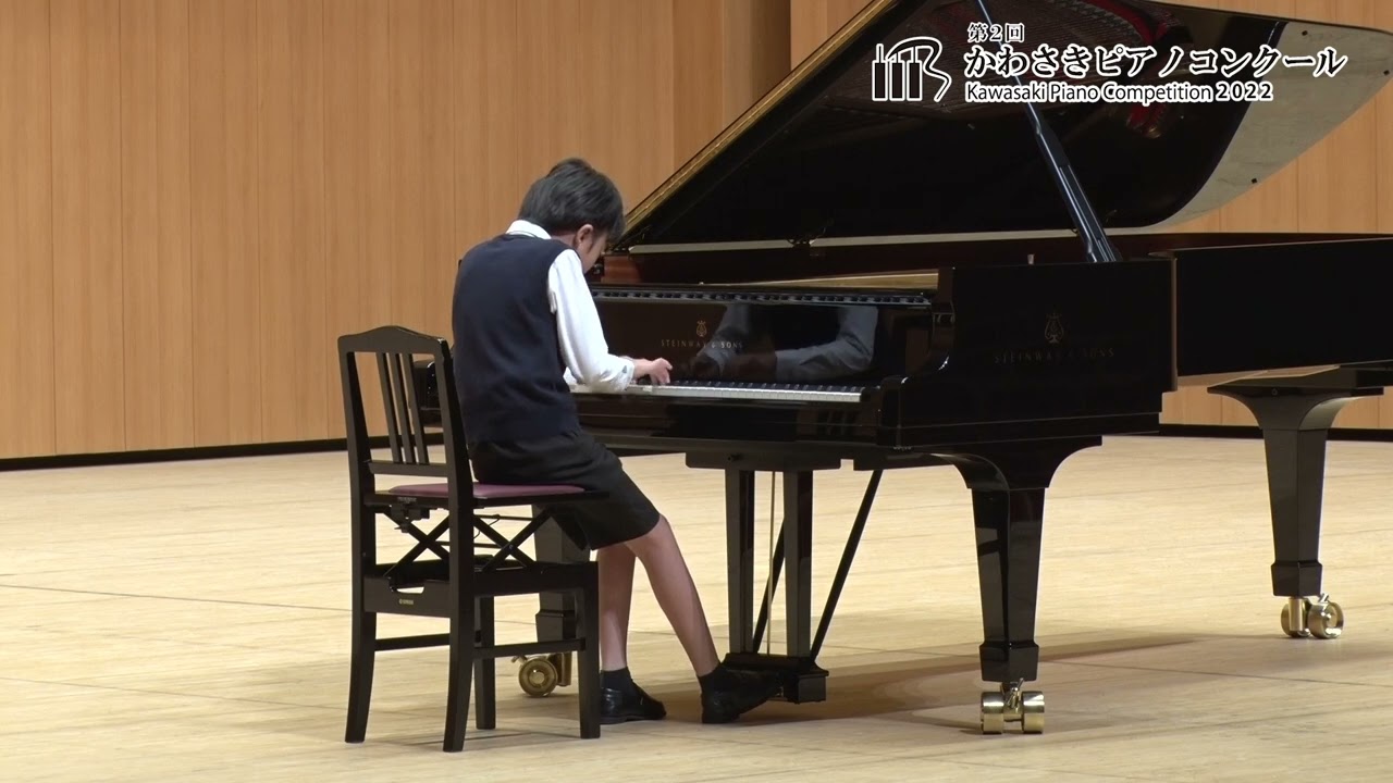 【B部門第1位】 パガニーニの主題による変奏曲 Variations on a theme of Paganini/ベルコヴィッチ Berkovich【小4・石崎夏向】
