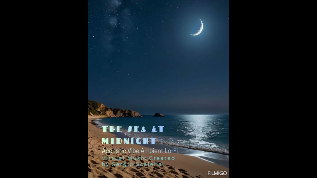 Sergio Scalella / The Sea at Midnight / Acoustic Vibe Ambient Lo-Fi by SescaVirtualMix. 