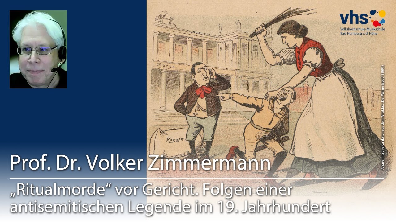 &bdquo;Ritualmorde&ldquo; vor Gericht. Folgen einer antisemitischen Legende im 19. Jh. (Volker Zimmermann)