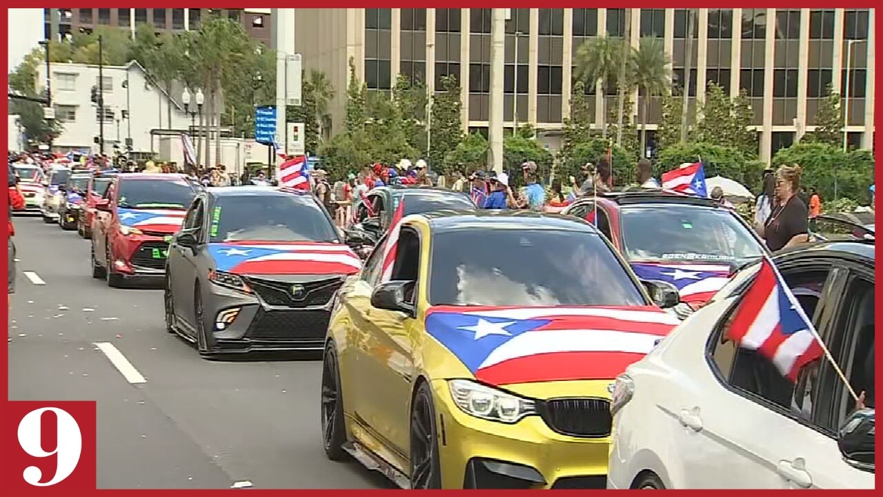 Thousands flood downtown Orlando for Florida Puerto Rican Parade and Festival