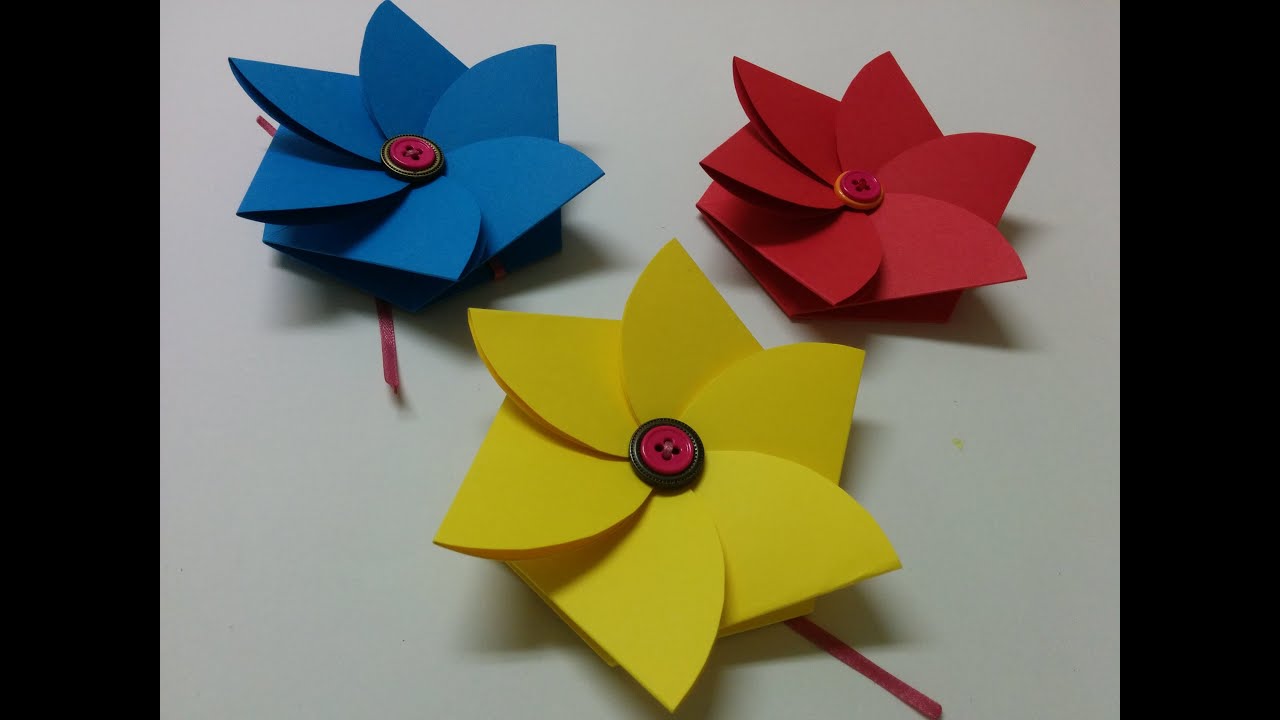 Art and Craft: How to make Flower envelope/ Teacher's day card