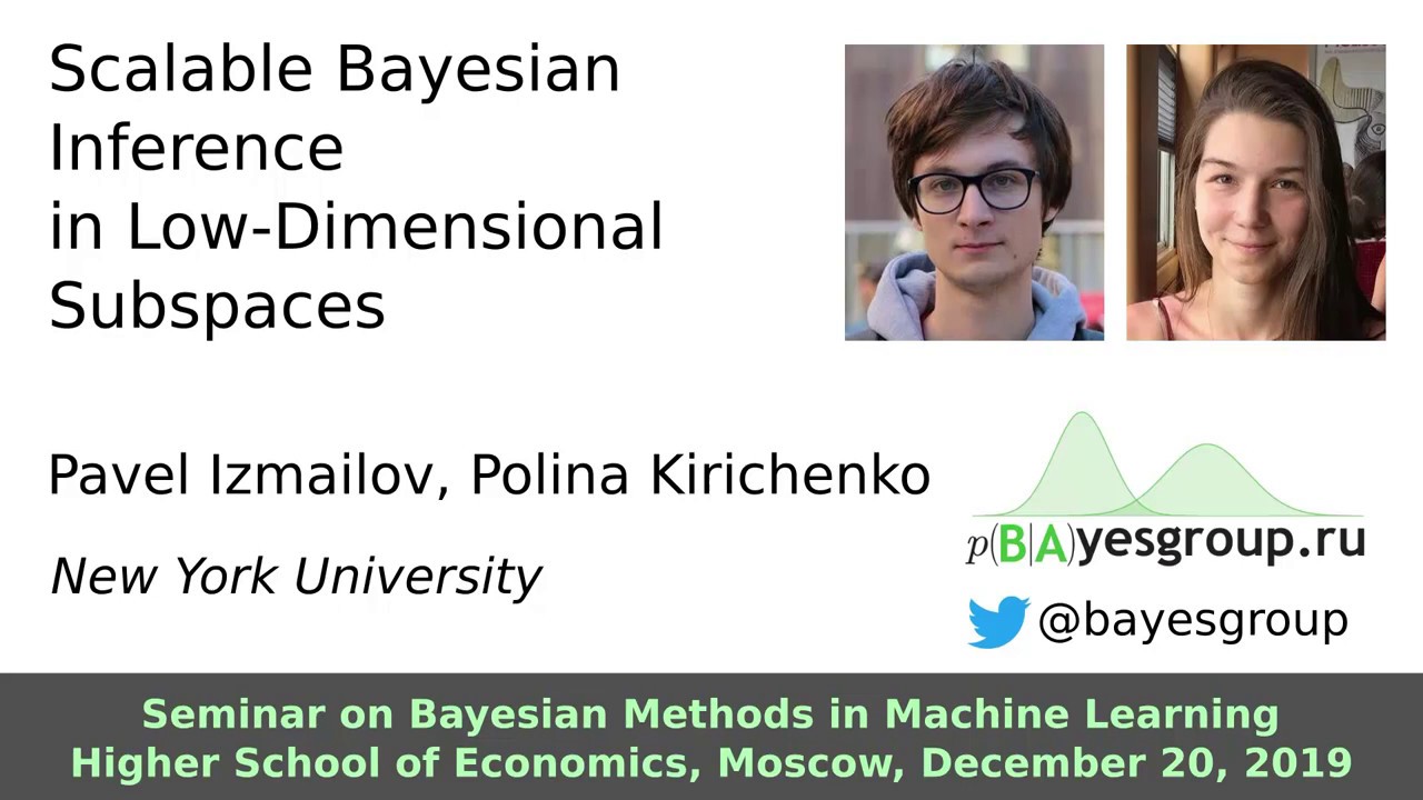 Scalable Bayesian Inference in Low-Dimensional Subspaces