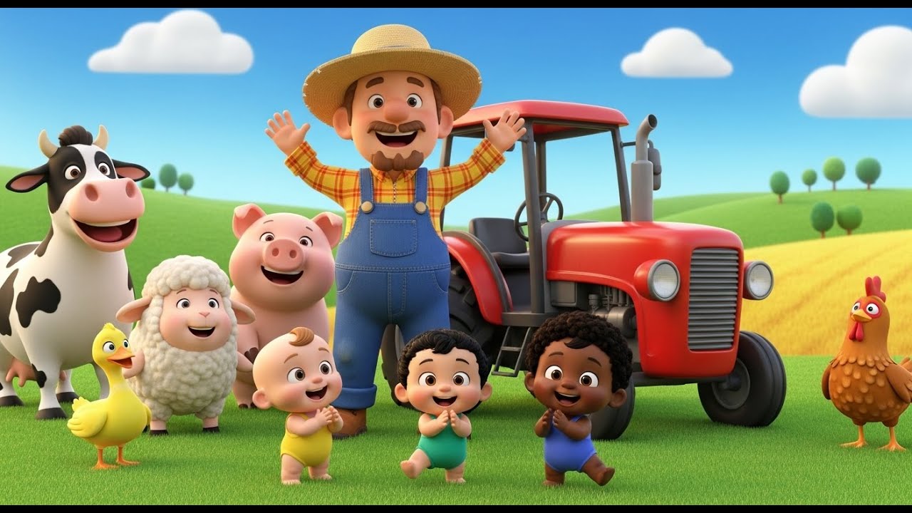 Old MacDonald Had a Farm 🚜 Fun Animal Sounds Song for Babies | Baby Giggles TV