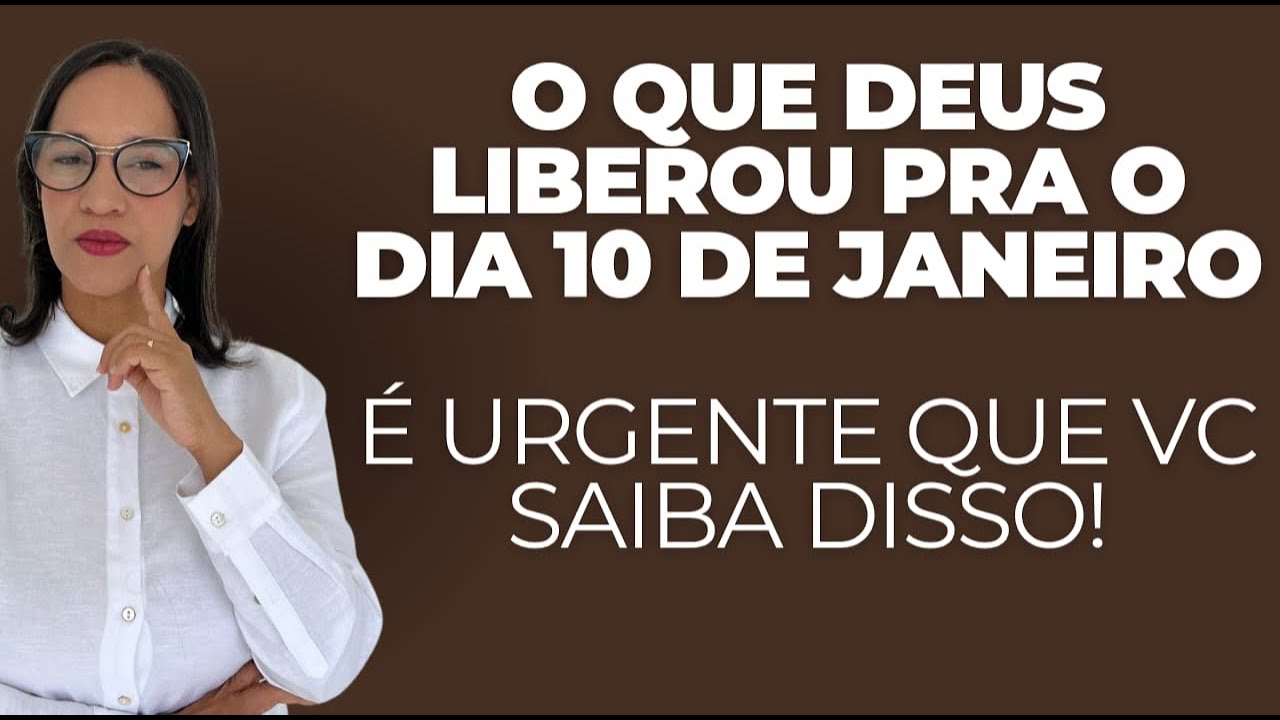 AO VIVO: Escute o que Deus te diz hoje: O que Deus liberou pra o dia 10 de janeiro.
