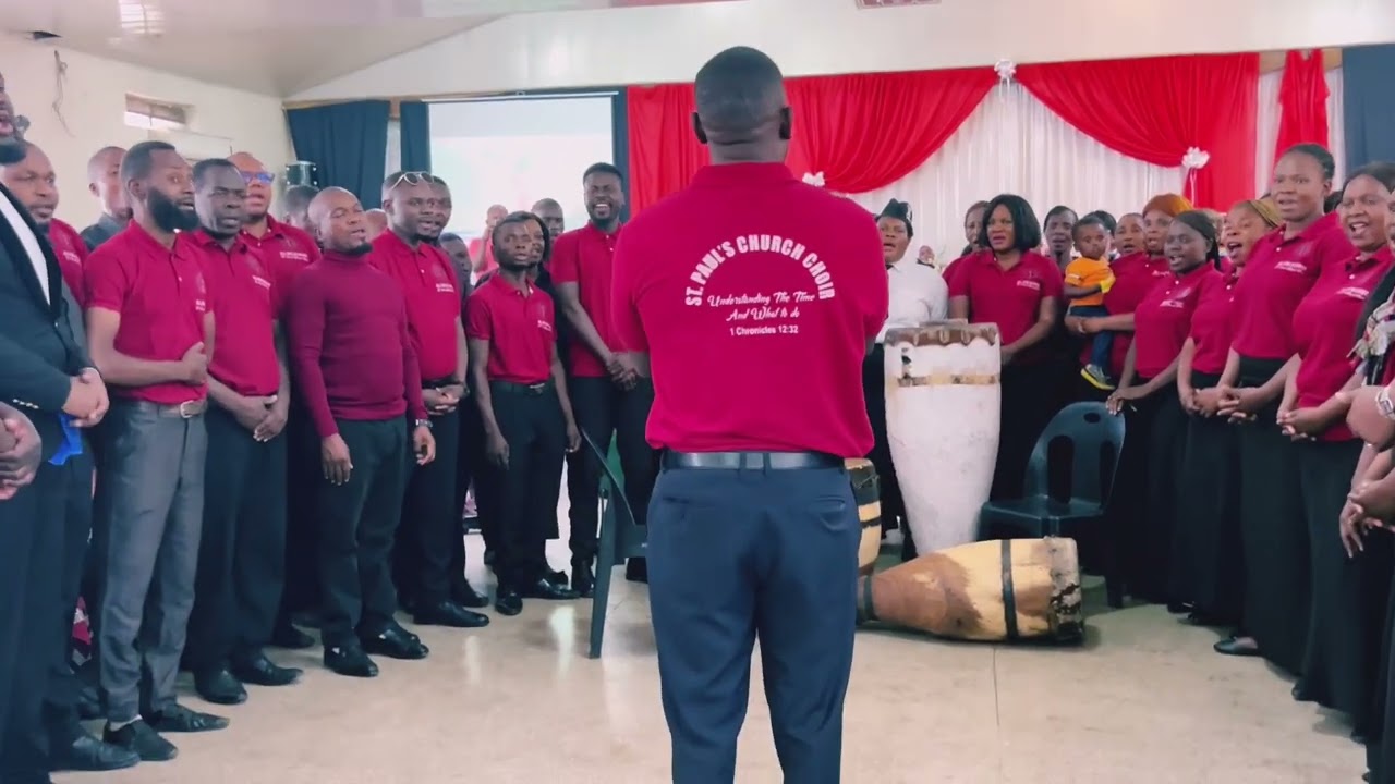 St. Paul’s church choir during church service at st Philips Kanyama Ucz Lusaka