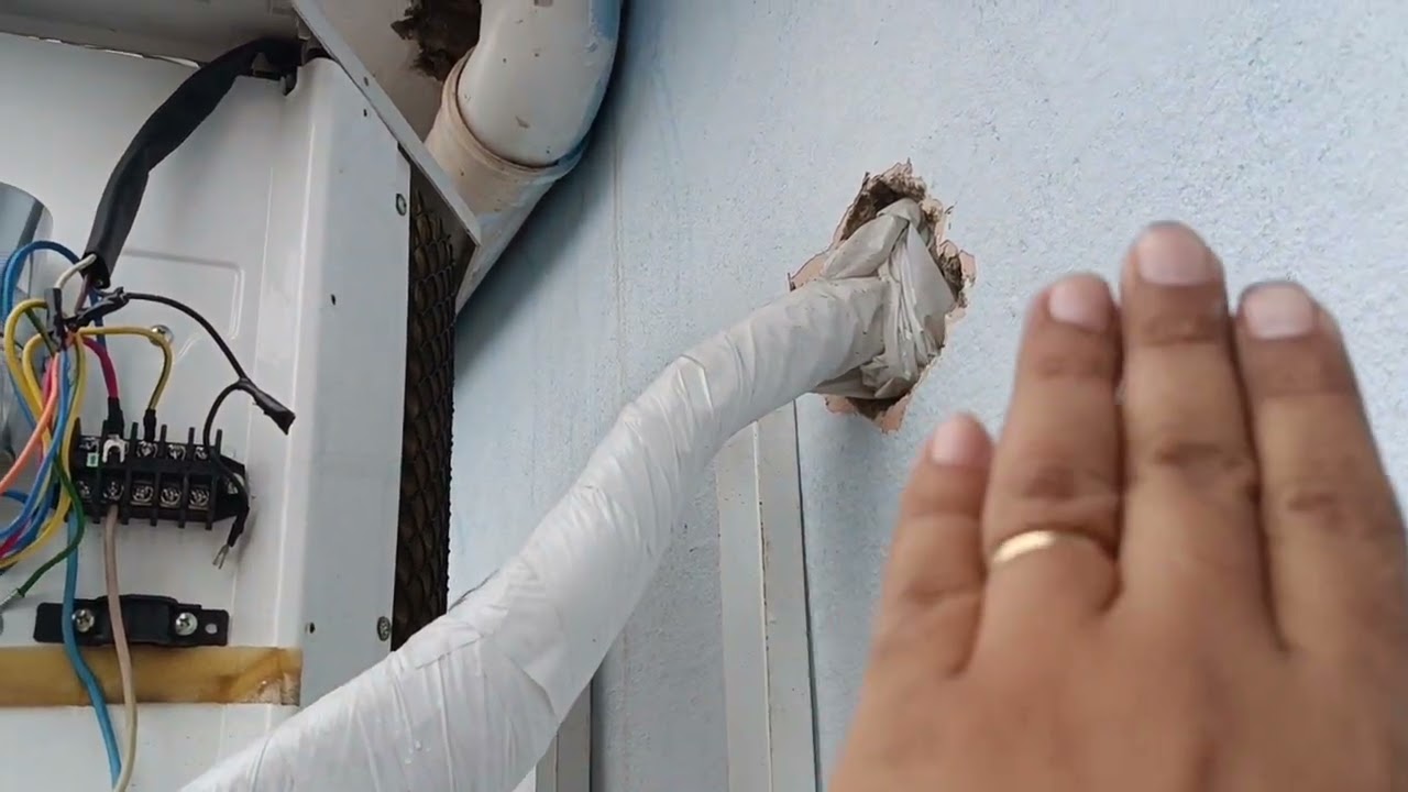 Olha como ficou essa Instalação de ar condicionado Philco 12.000Btus.😱😱