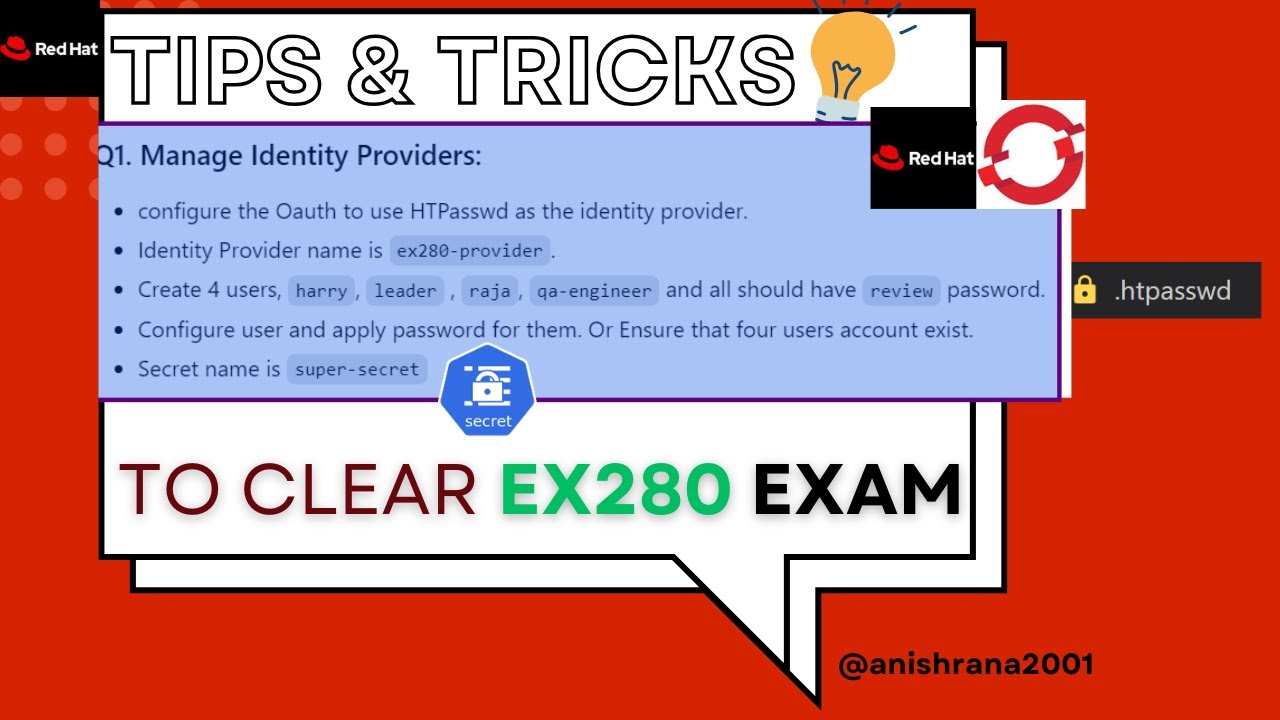 Ex280 | DO280 | Identity Provider