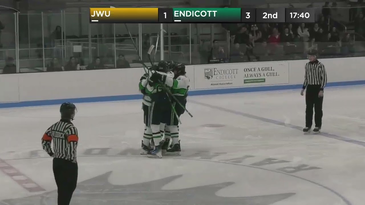 No. 7 men's ice hockey highlights vs JWU 2/19/26