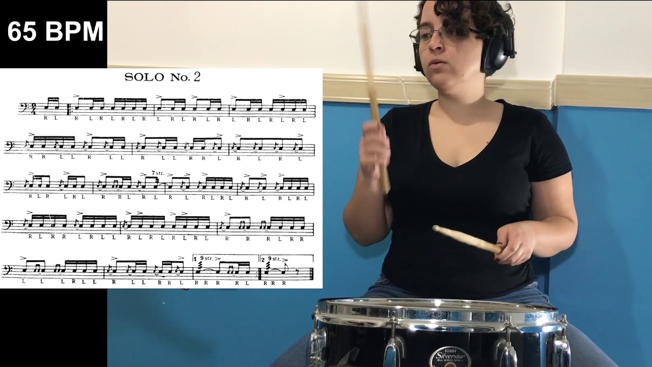 Solo #2 - Charley Wilcoxon - 150 Rudimental Solos (Fast and Slow)