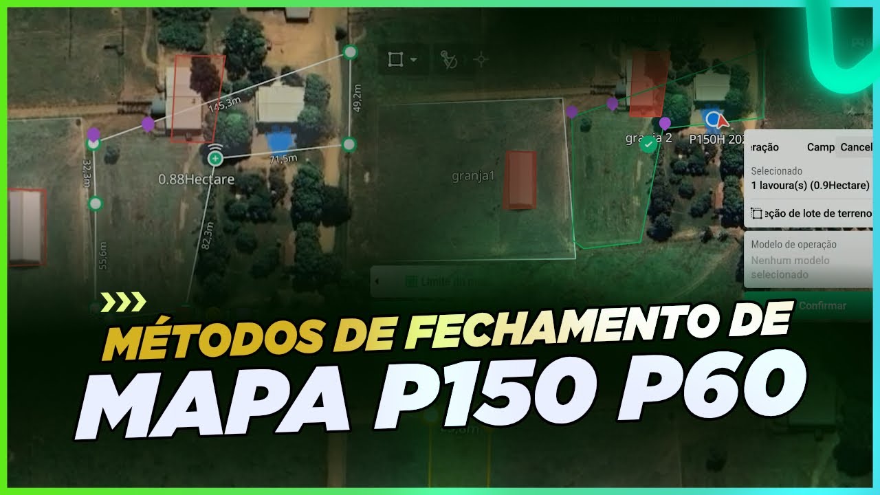 Fechamento de Mapa com Drones Case P150/P60: Método no Dedo vs XRTK6 (Alta Precisão!)