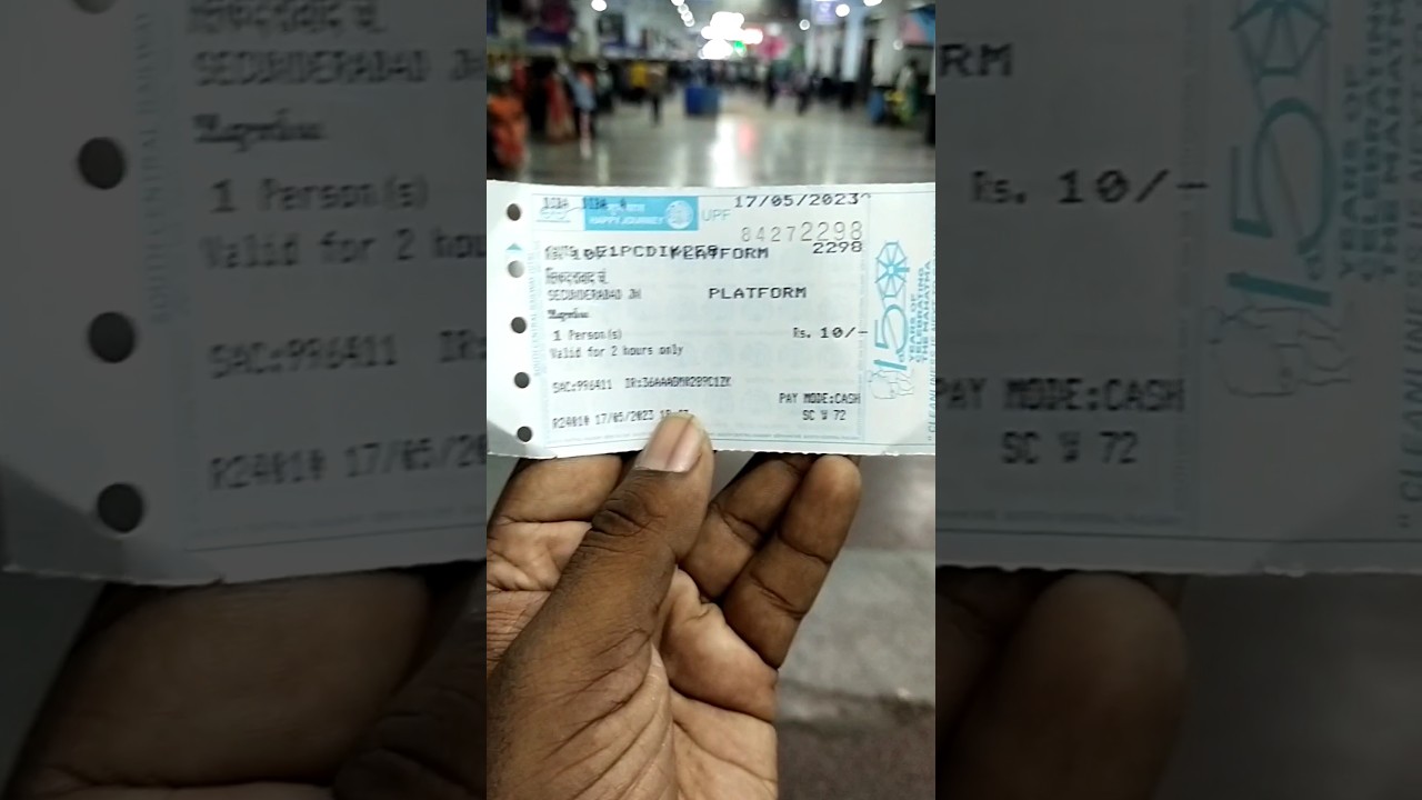 Platform Ticket In Railway Station #train #shorts #ytshorts #youtubeshorts #trending