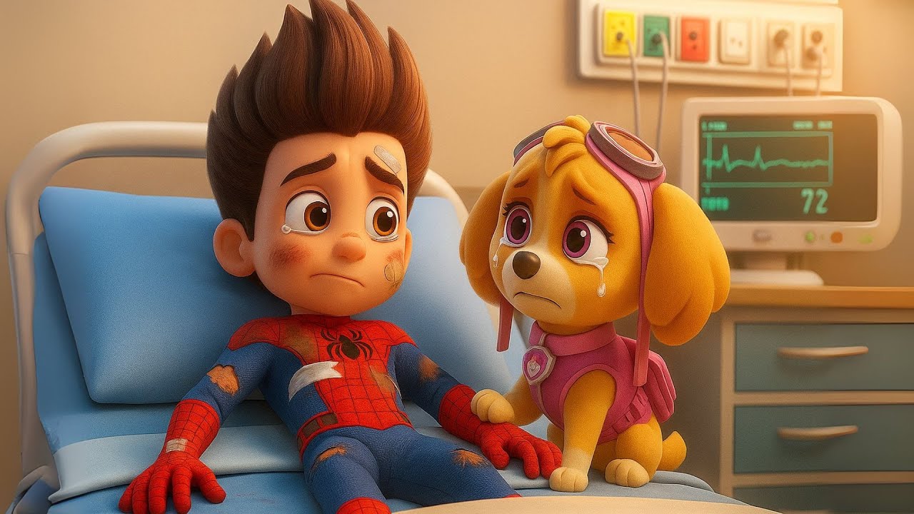 Spiderman Ryder Please Wake Up! SKYE Take Care Of Him! | Paw Patrol 3D Animation